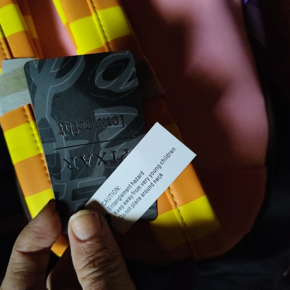 Loungefly Pink and Purple Backpack with Floral Accents - Picture 8 of 13